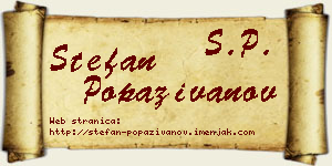 Stefan Popaživanov vizit kartica